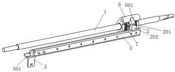 Passive locking device for urban rail train door system