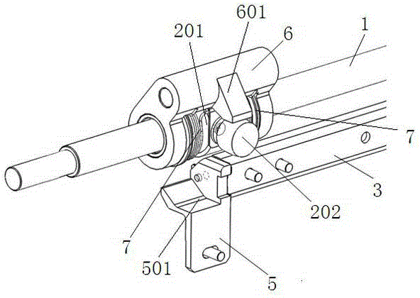 Passive locking device for urban rail train door system