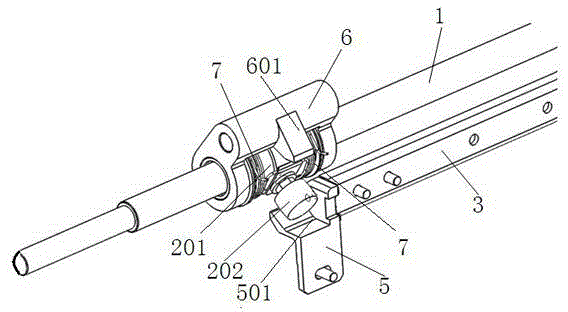 Passive locking device for urban rail train door system