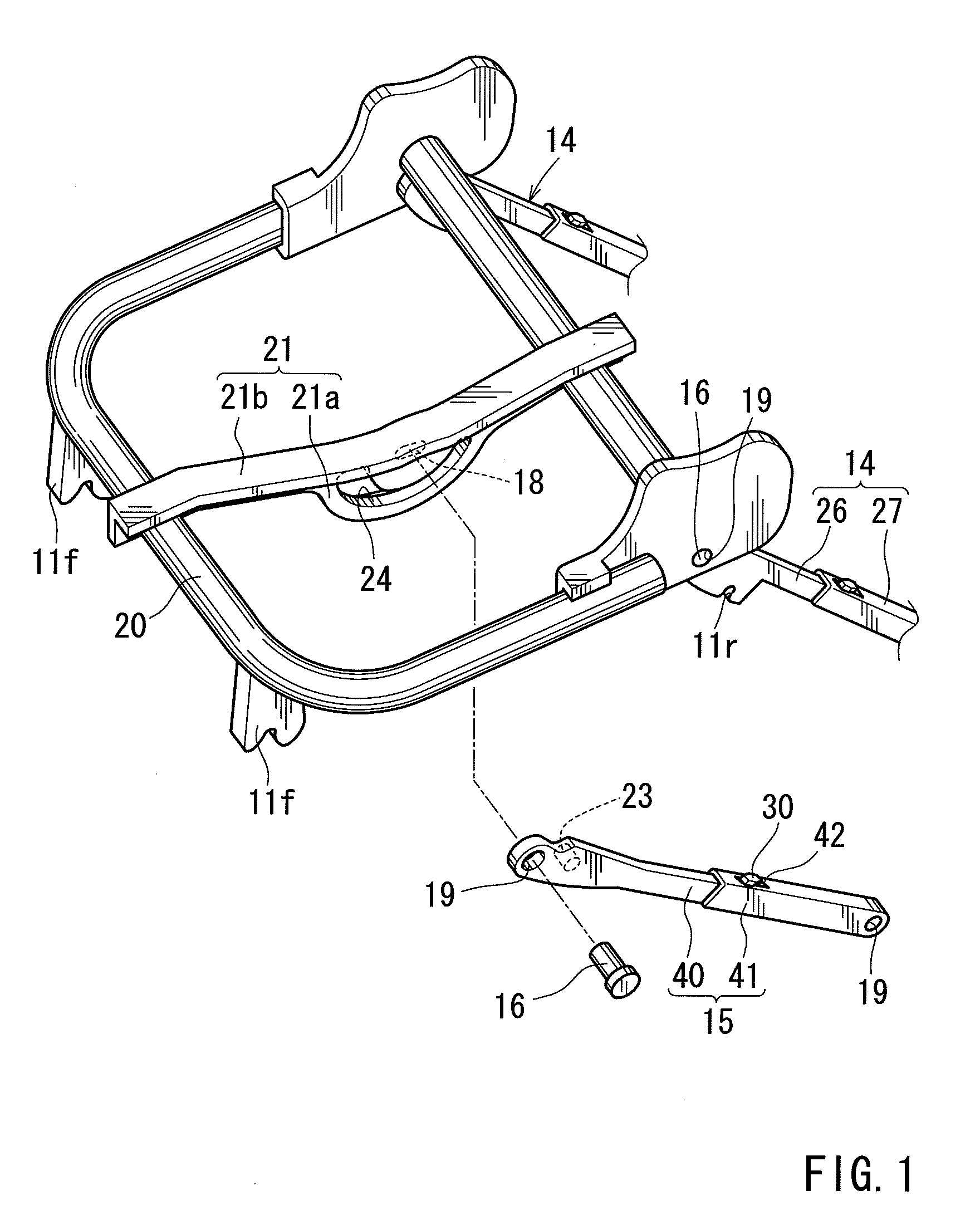 Storable seat for vehicle