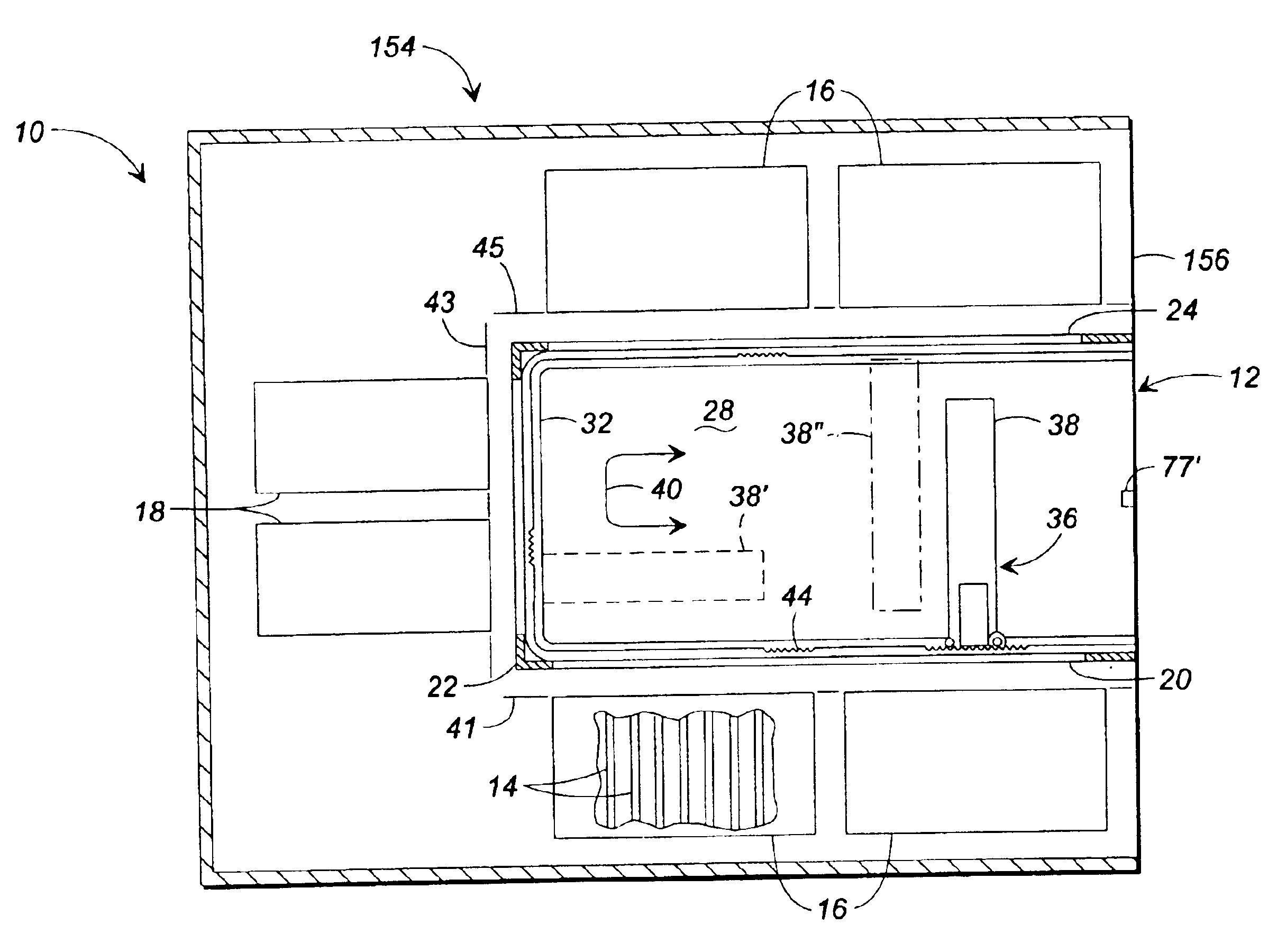 System and method utilizing a conductive brush for providing power signals to a cartridge access device