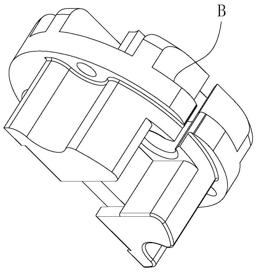 Intelligent lamp holder rear cover mounting device