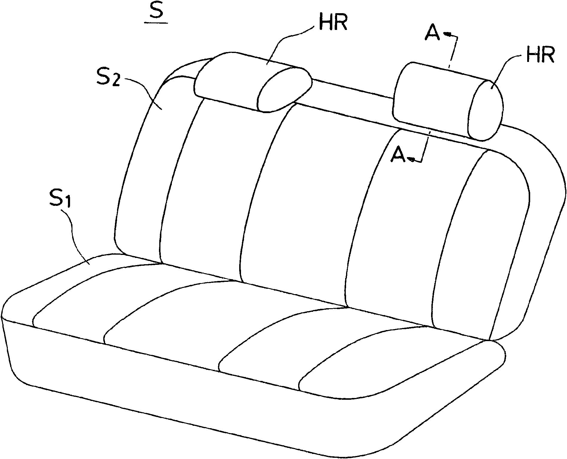 Headrest and vehicle seat with the headrest