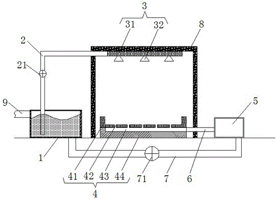 Flower plant irrigation device with purifying effect