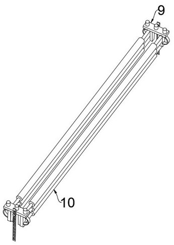 Fixed-length shearing device for household textile thin cloth production