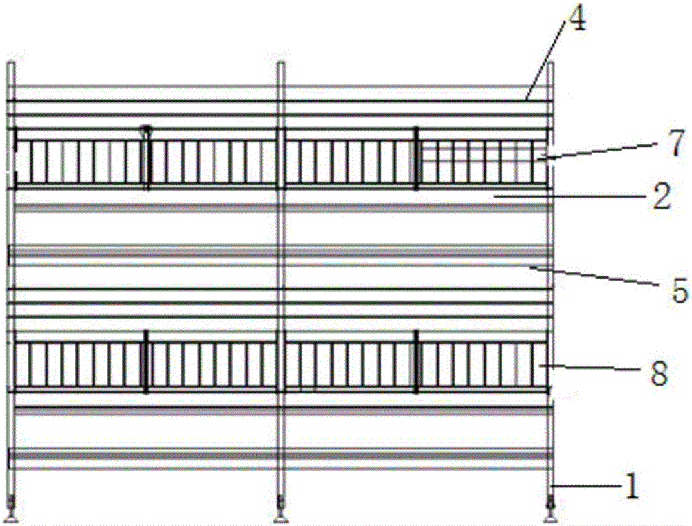 Natural mating cage for yellow-feather broiler breeders