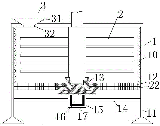 Low-vibration garbage crushing device