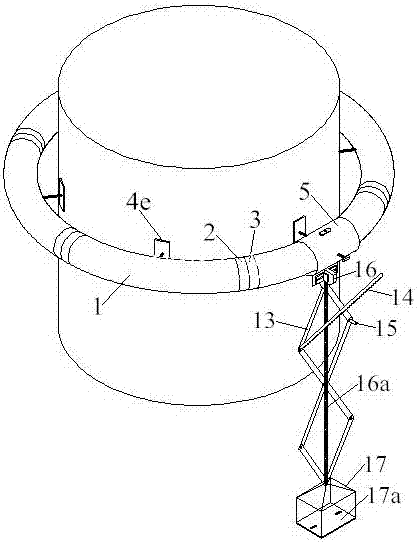 Mobile bracket and method for detecting damage of underwater part of pier