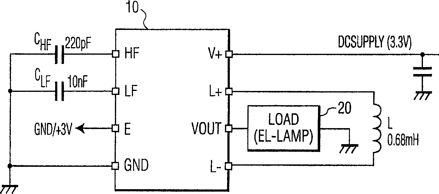 Electroluminescent lamp driver circuit with lamp discharge detection