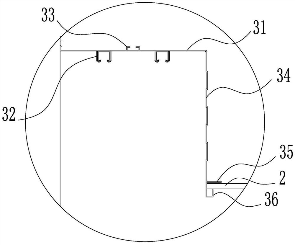 A ceiling panel installation structure and a ceiling panel paving method with the installation structure