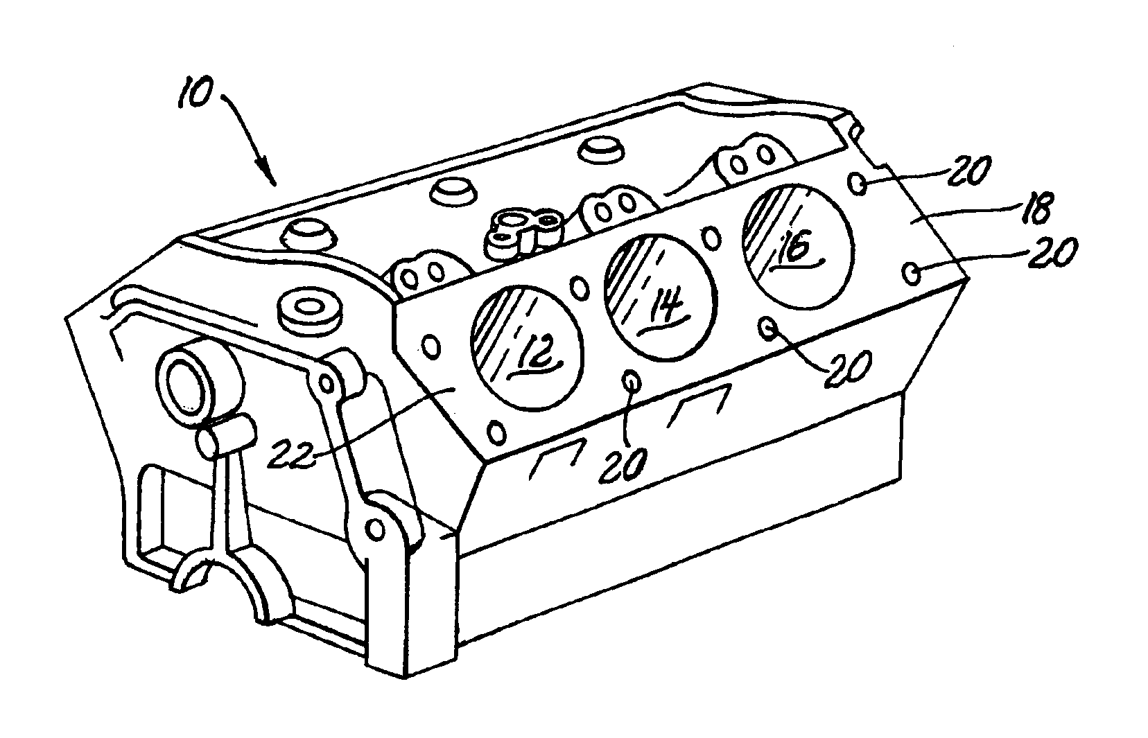 Aluminum alloy for engine blocks