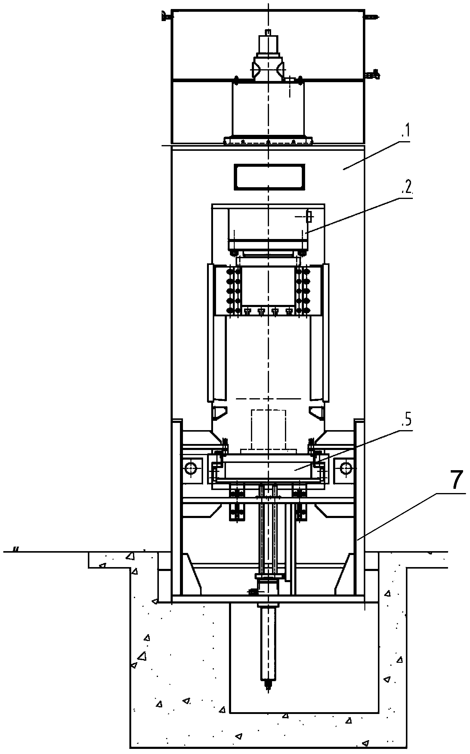 Automatic control stamping device with bidirectionally-reciprocating platform