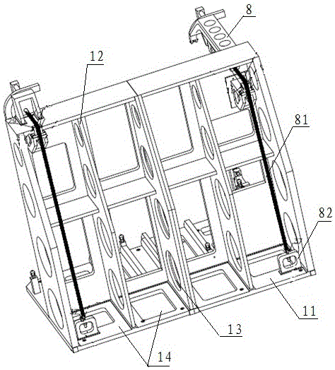 Multi-hole, multi-plane and same-direction finish machining fixture for large castings