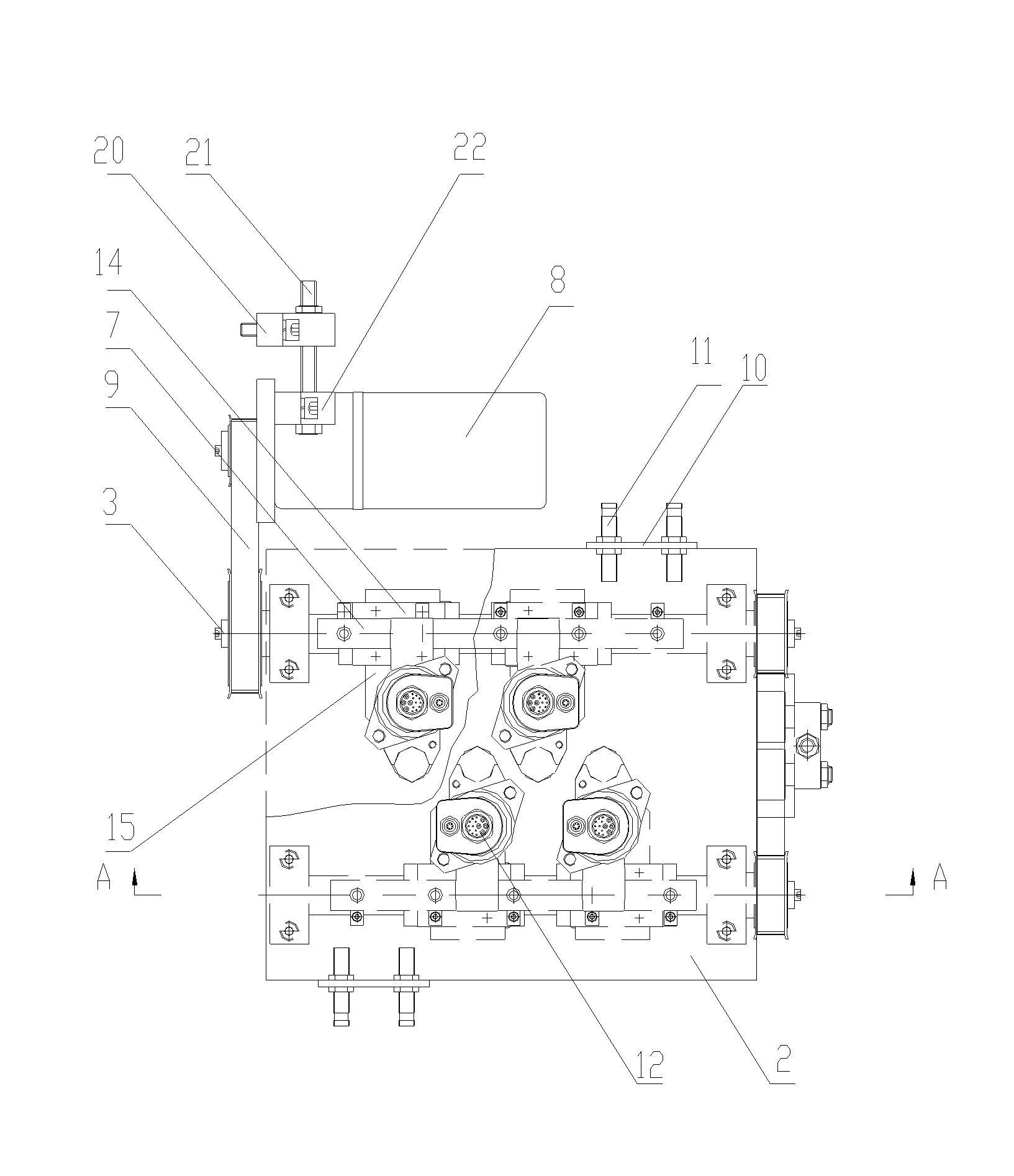 Automatic camshaft shifting device for tightening wrench