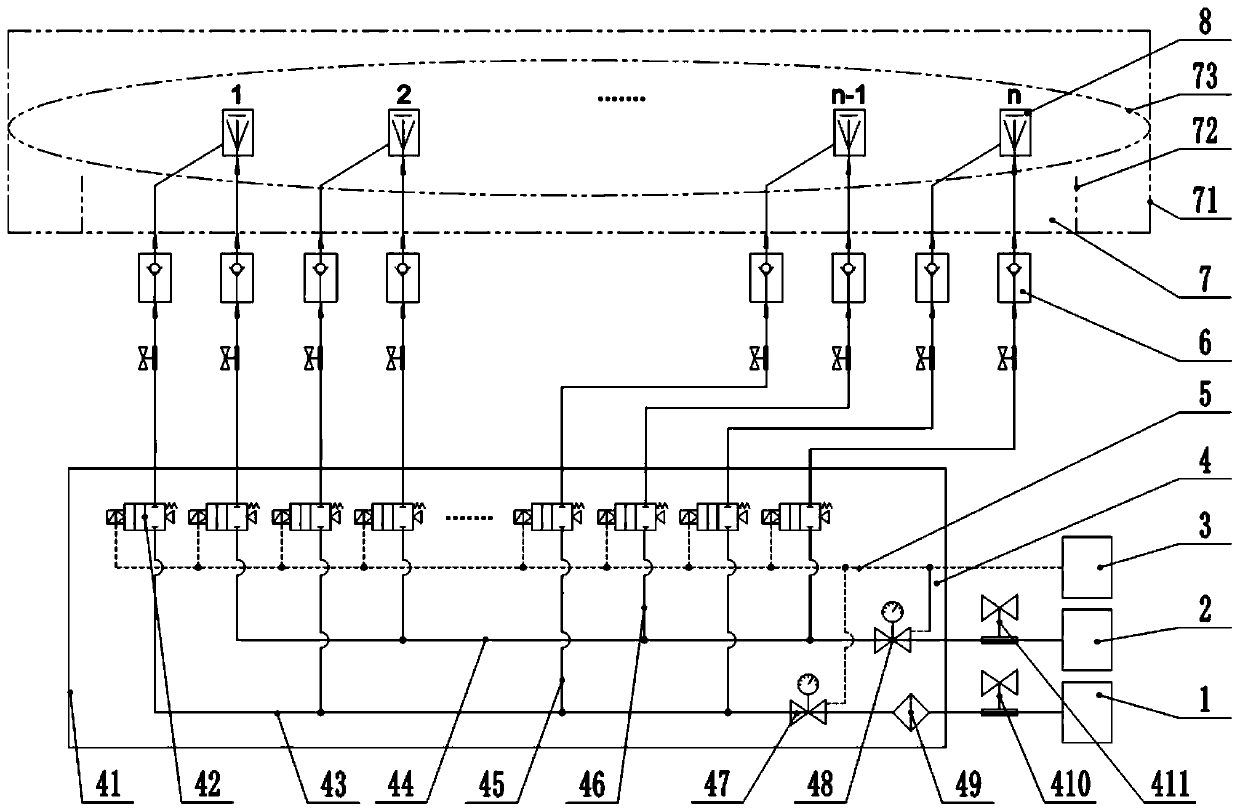 Online ash removal device of intelligent fan rotor