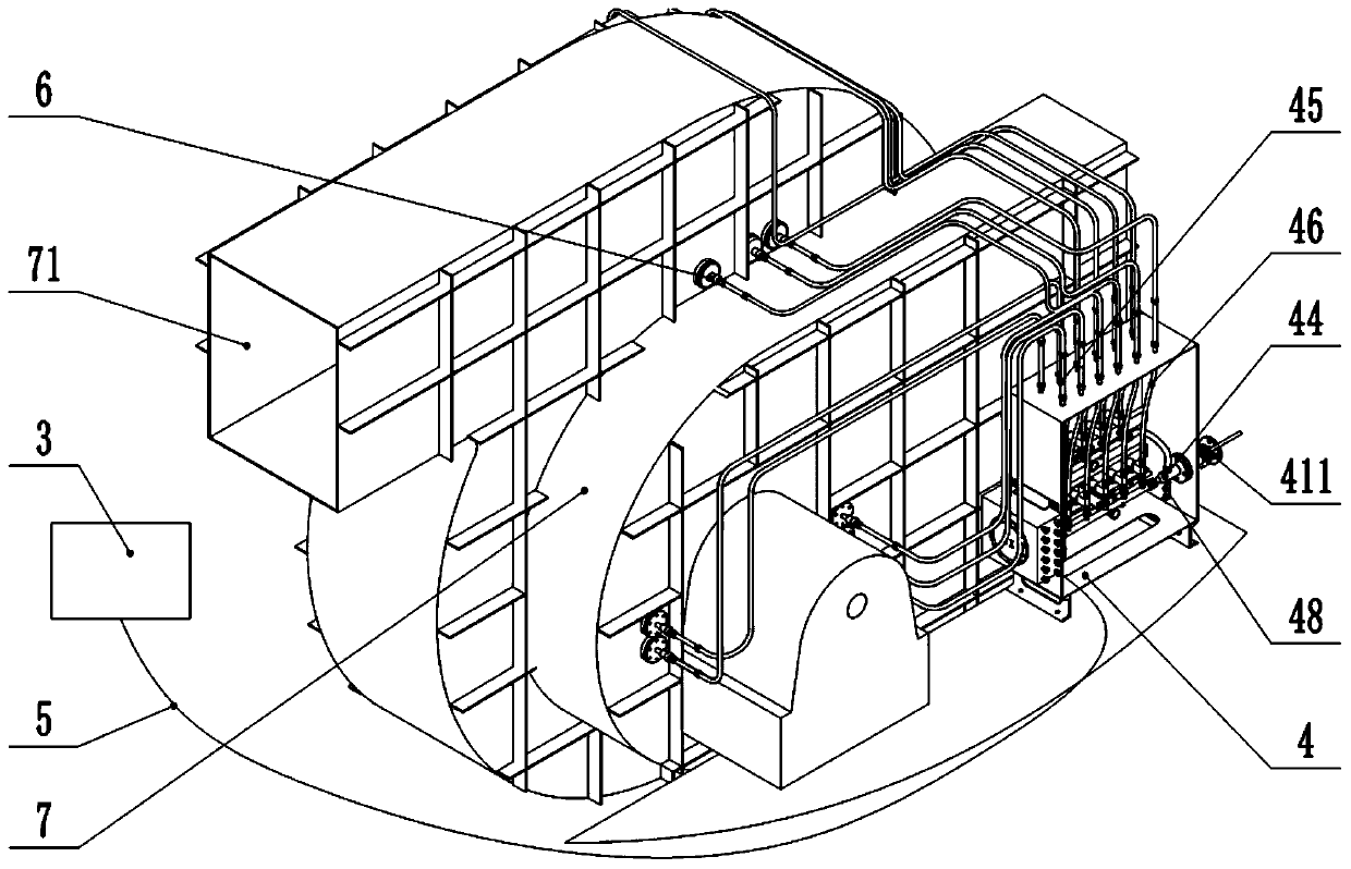 Online ash removal device of intelligent fan rotor