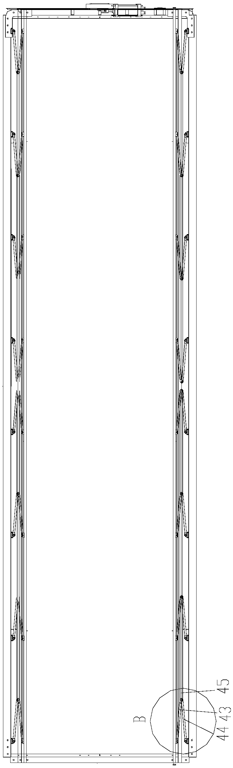 Carriage top cover structure and train with same