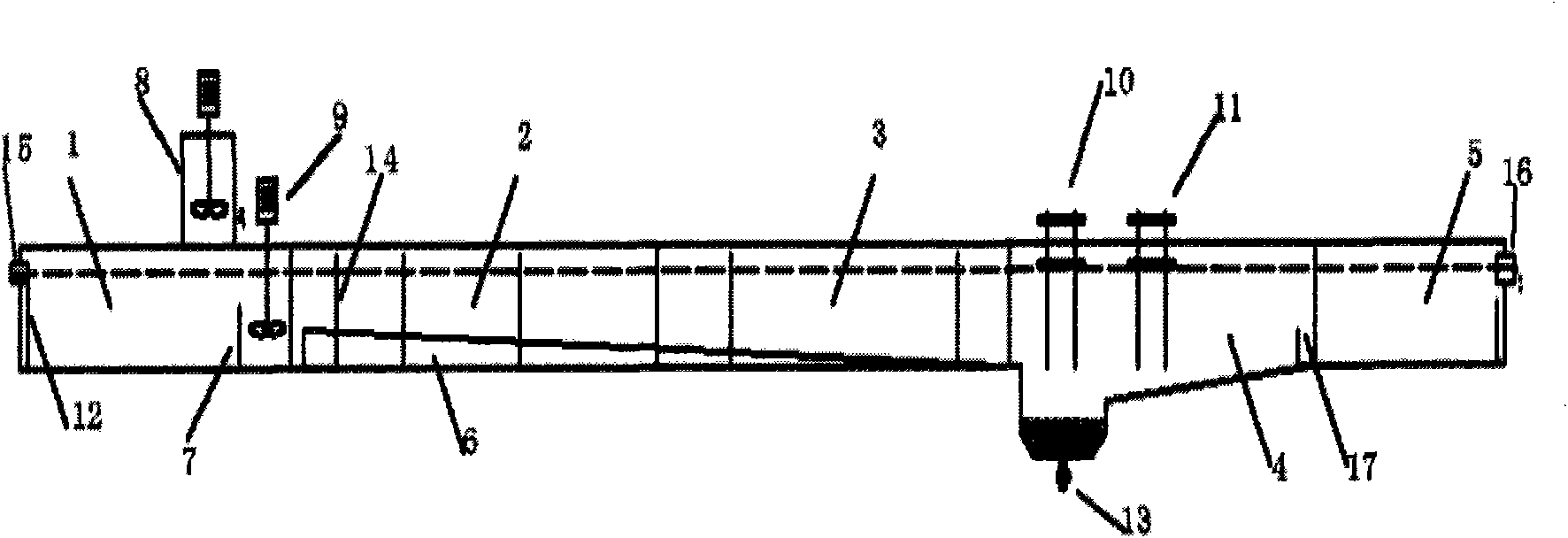 Novel magnetic separation sewage treatment unit