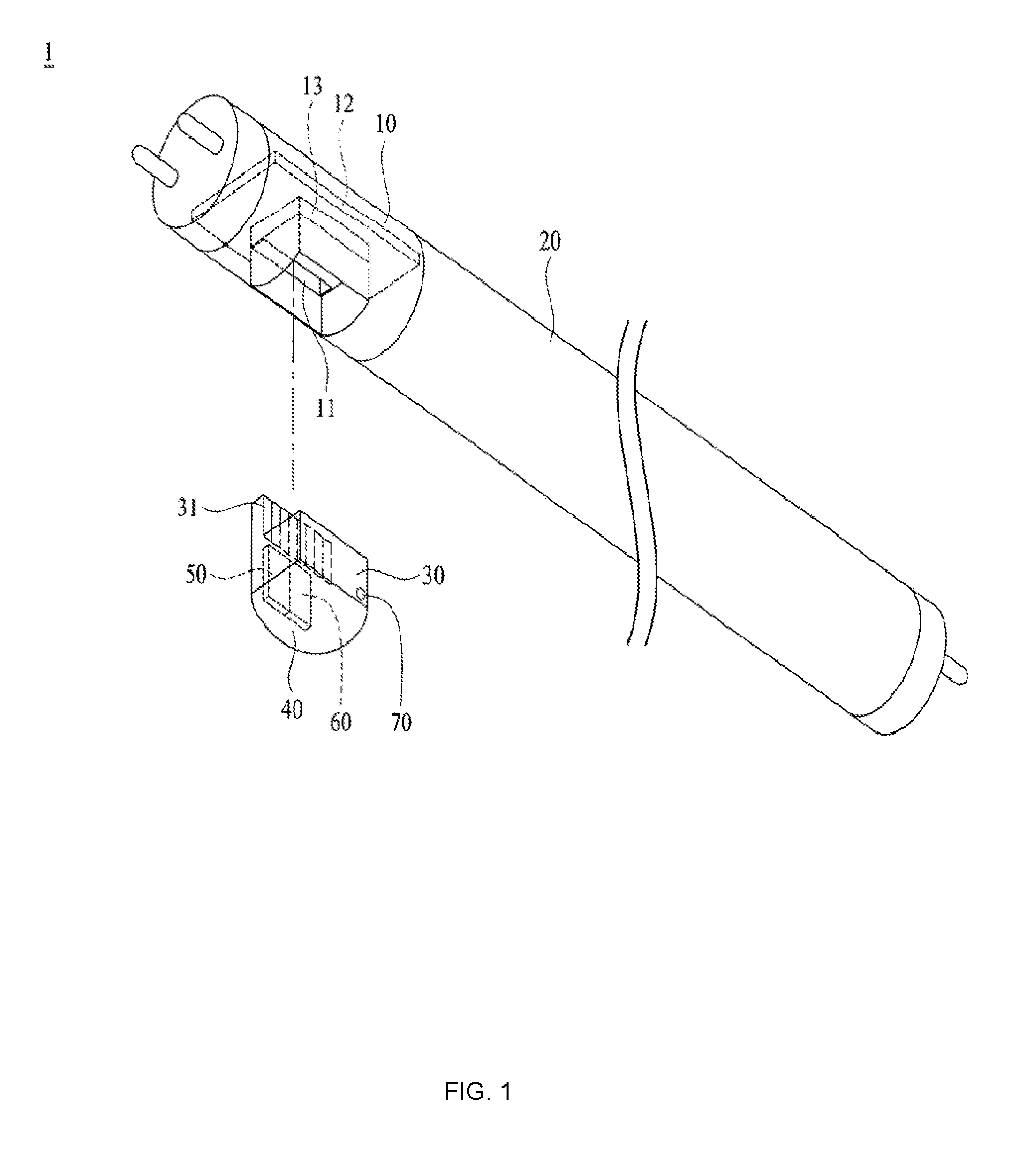 Energy-saving illumination device having brightness adjusting module