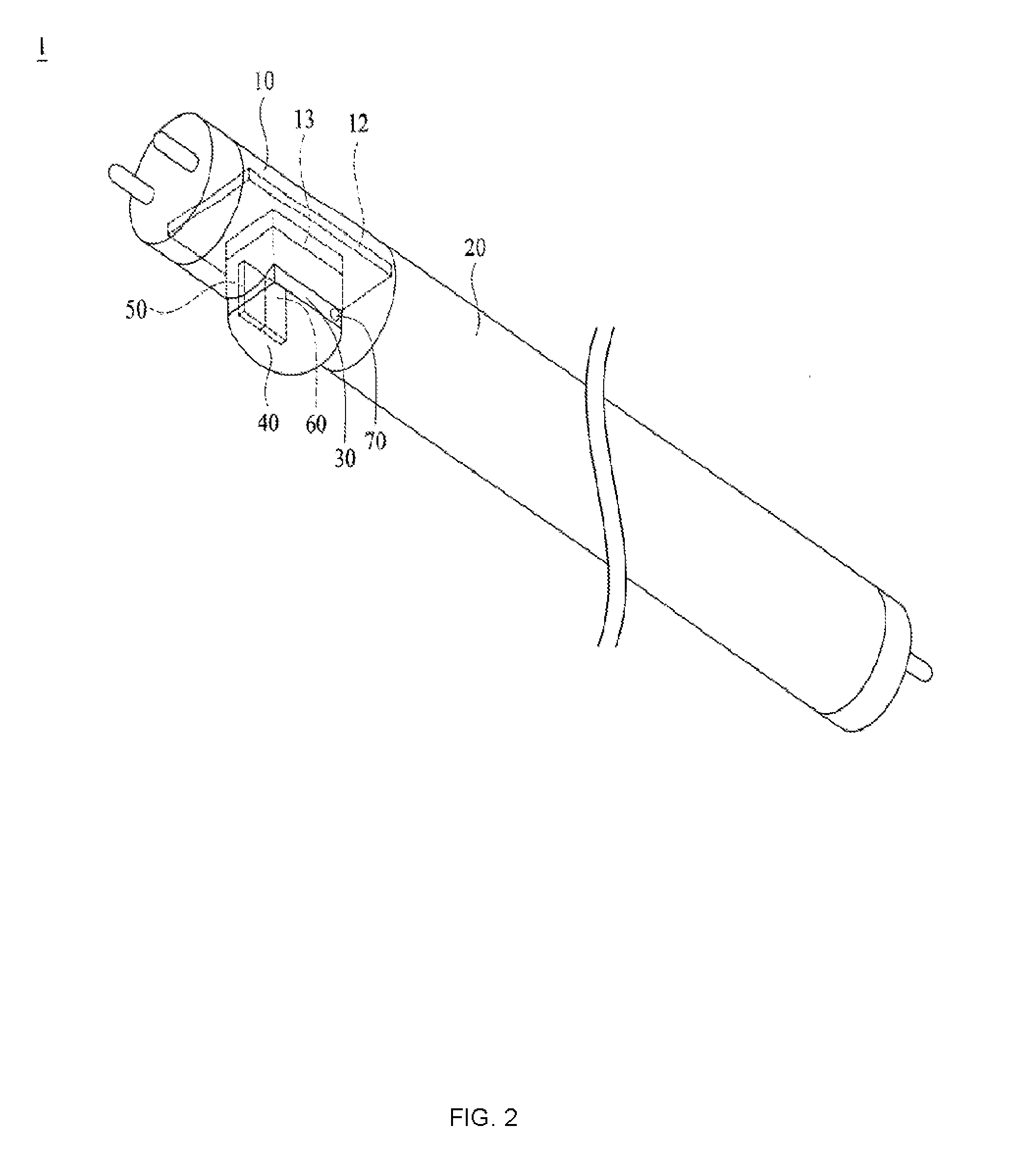 Energy-saving illumination device having brightness adjusting module