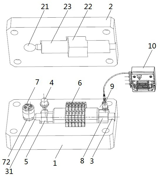 Die informatization mark indenting device