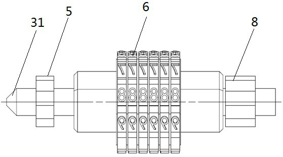 Die informatization mark indenting device