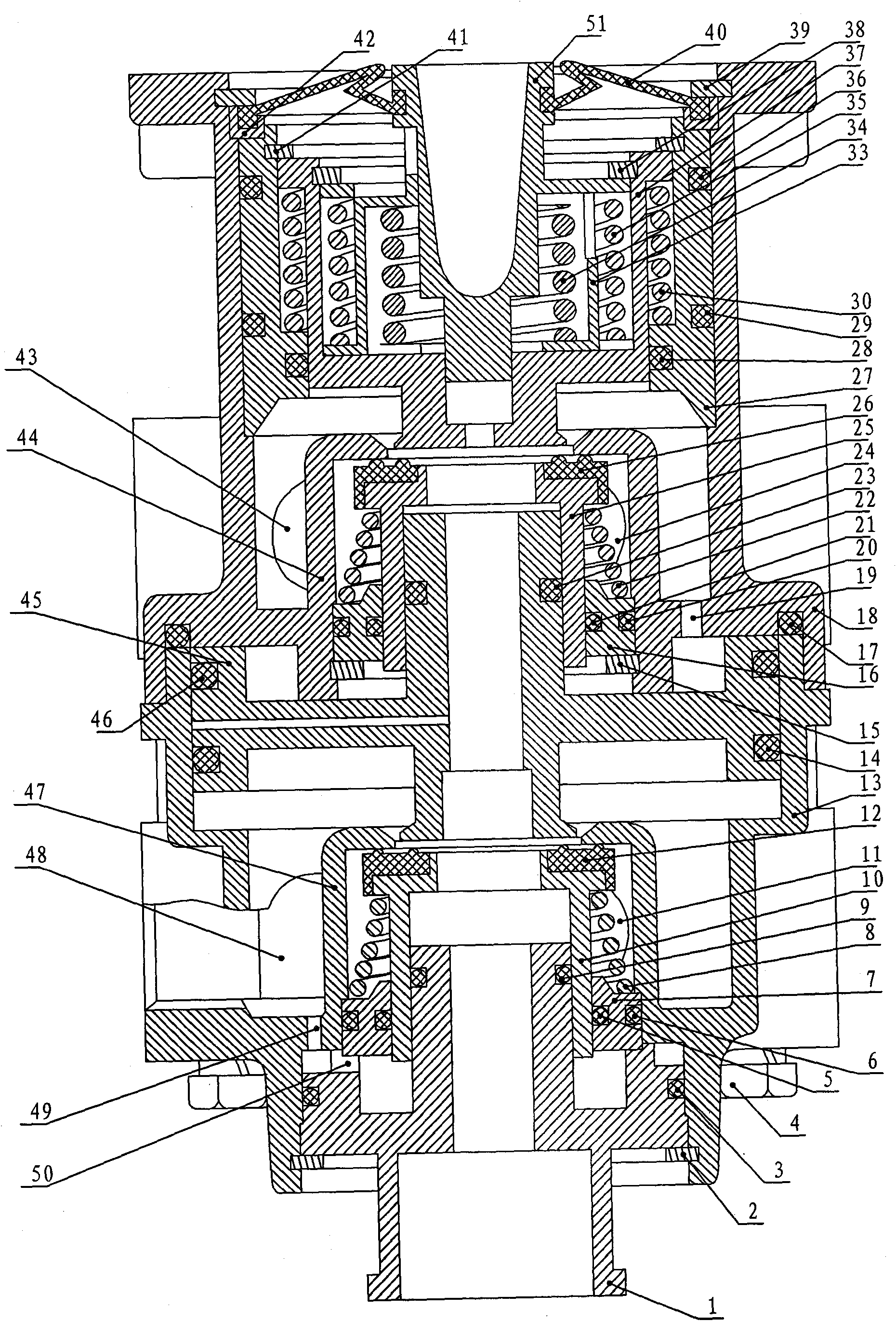 Two-stage stab-braking brake master valve