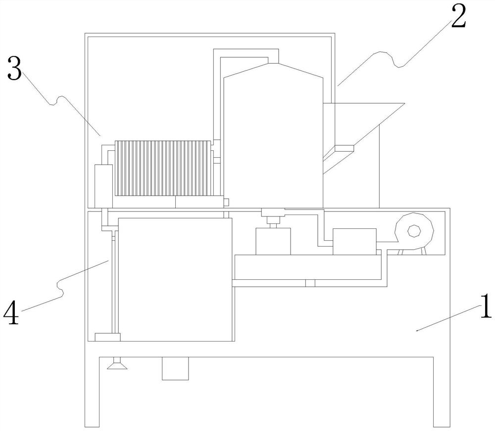 A drying and deodorizing cooling device for plastic