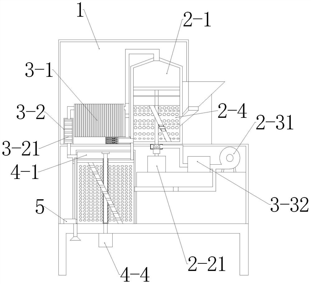 A drying and deodorizing cooling device for plastic