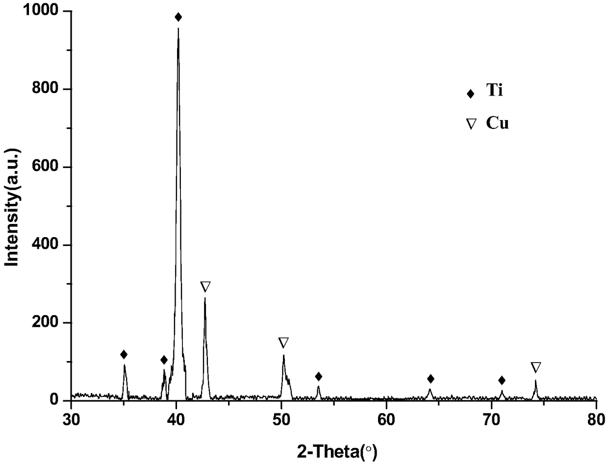 Titanium alloy nano-coating with antibacterial function and preparation method thereof