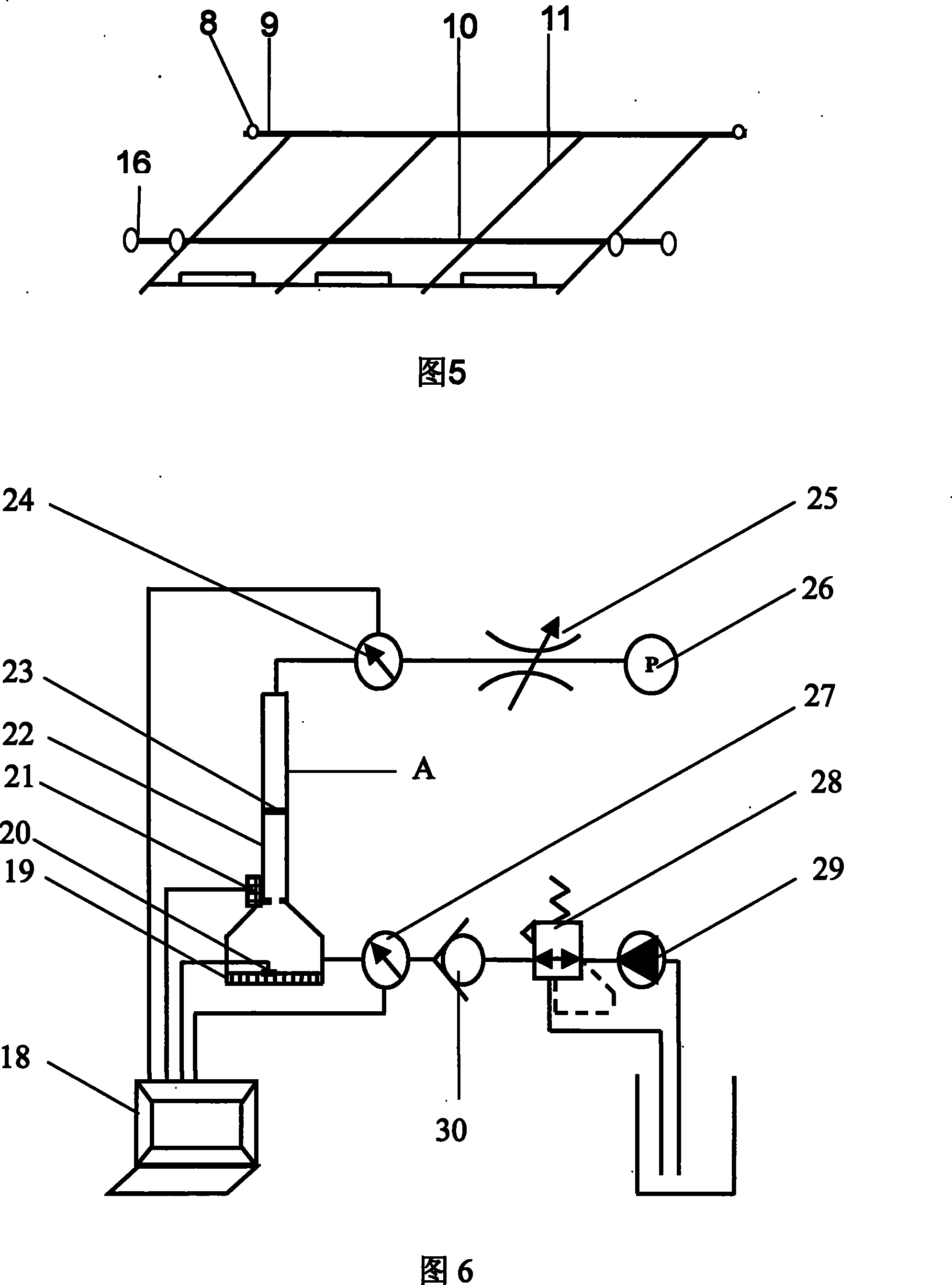 Test device for simulating ecological rock mechanical slope protection under rainfall precipitation condition