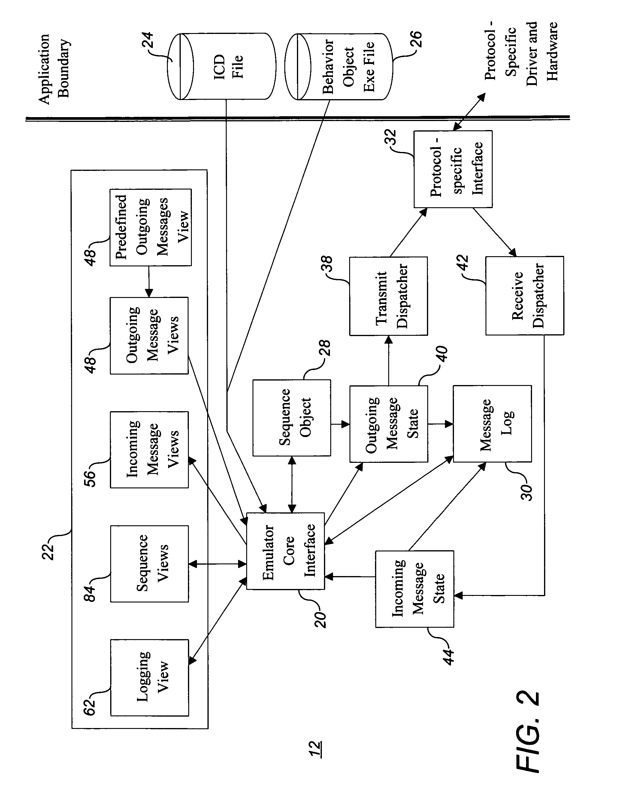 Universal system component emulator with human readable output