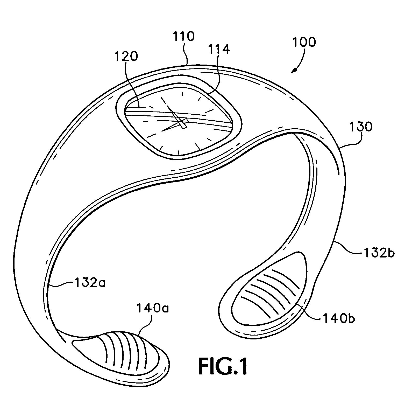 Timepiece with integral molded wristband