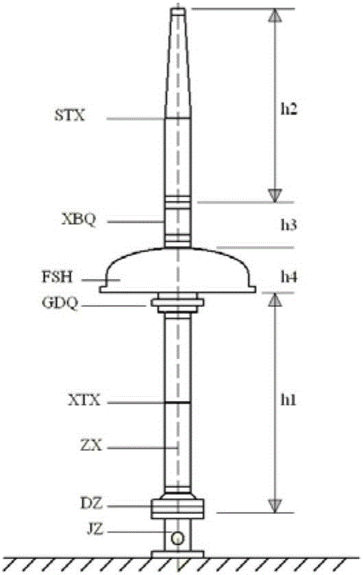 Dual-band transceiver co-pole antenna system for high-frequency marine radar