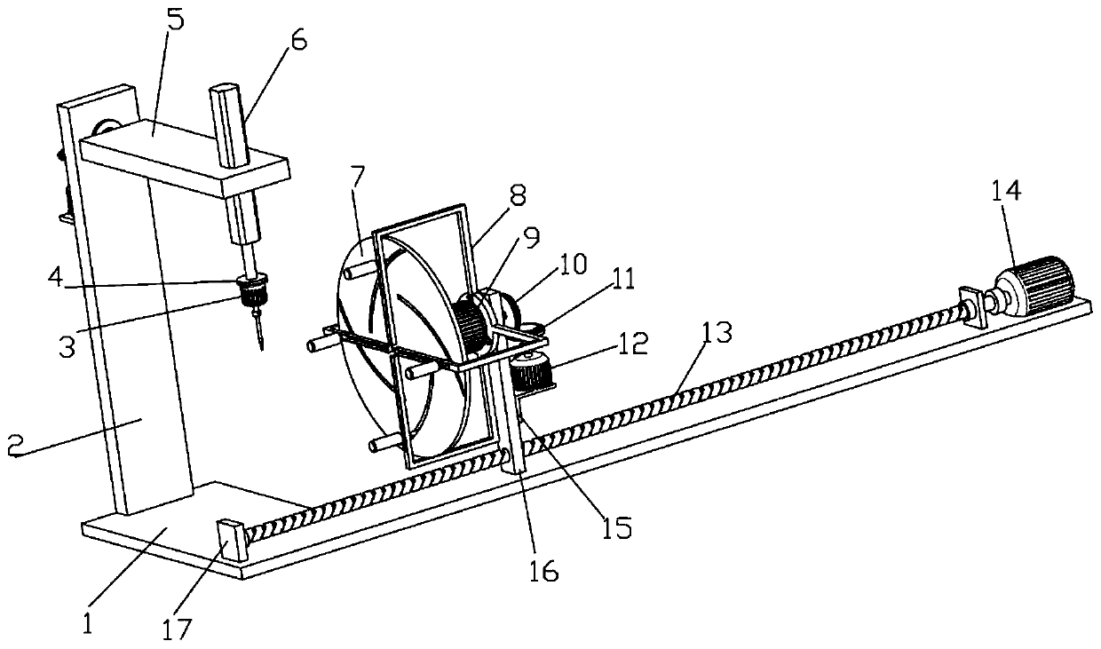 Pipe fitting machining device for electromechanical machining and machining method of pipe fitting machining device