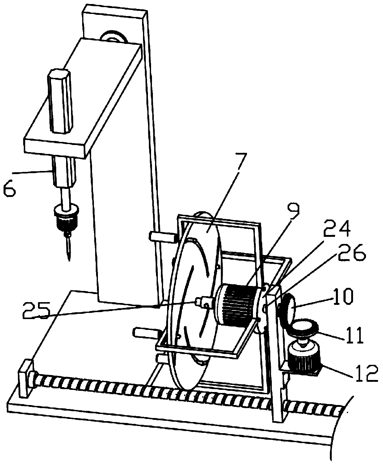 Pipe fitting machining device for electromechanical machining and machining method of pipe fitting machining device