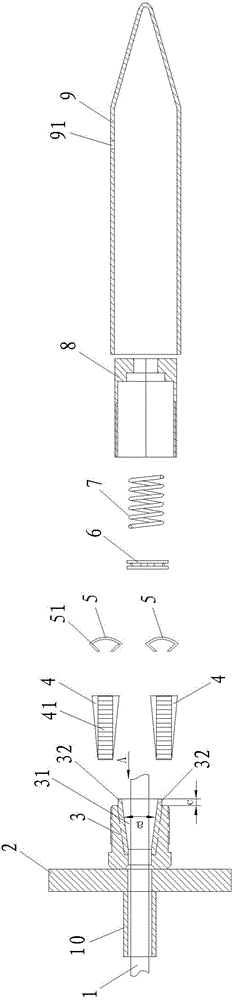 Detachable recovery-type anchorage device and use method for same