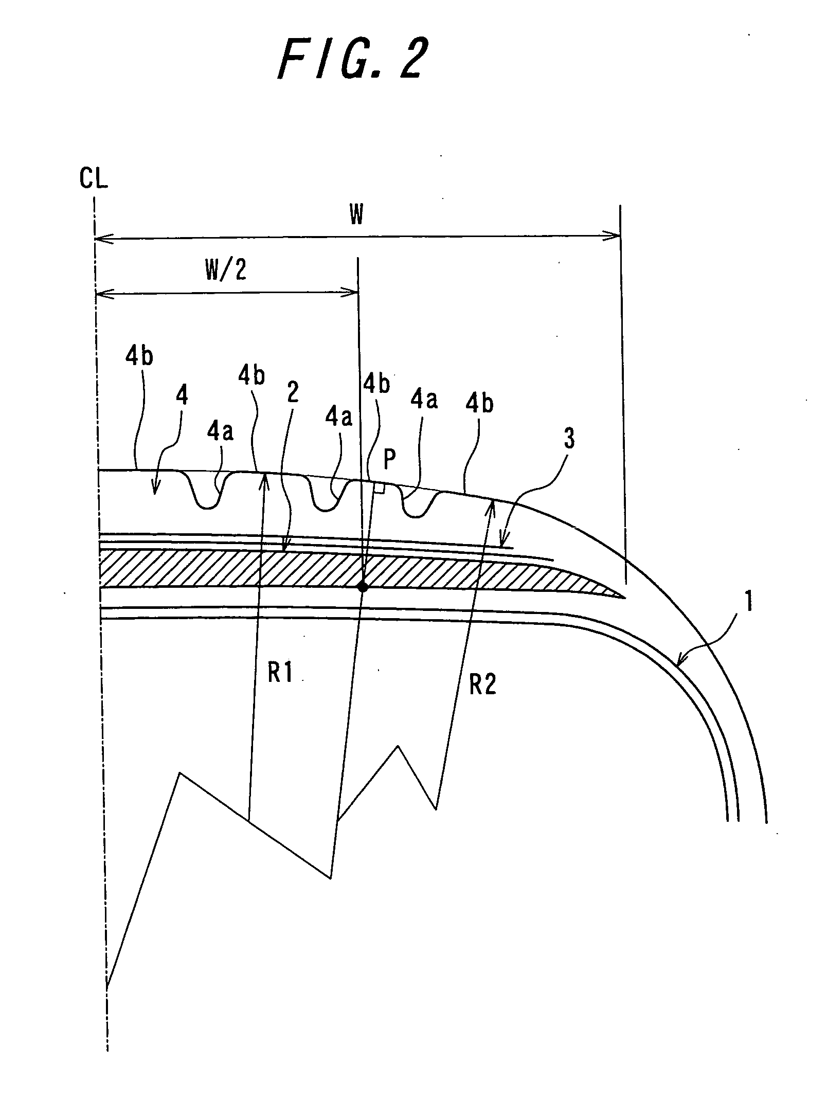 Pneumatic radial tire for airplanes