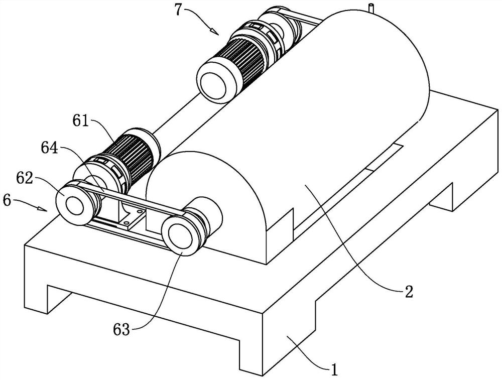 Horizontal spiral automatic discharging dryer