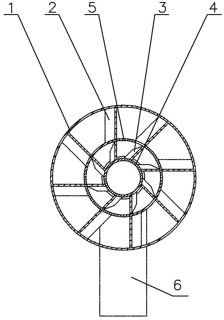 Twin-stage adjustable blade spiral-flow type dilution mixer for gas drainage