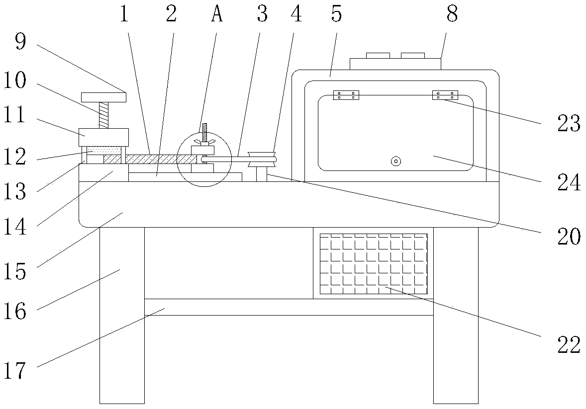 Multifunctional test device for macromolecular plate