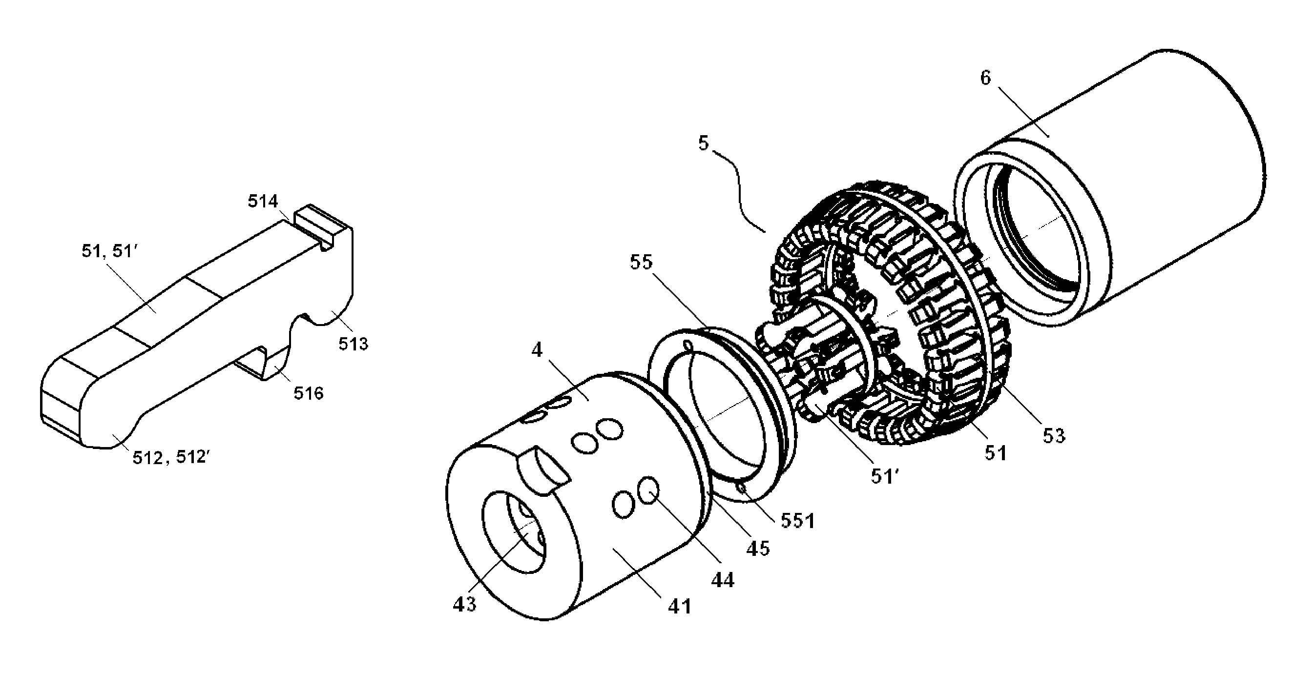 Tulip contact and electrical contact system for switching device