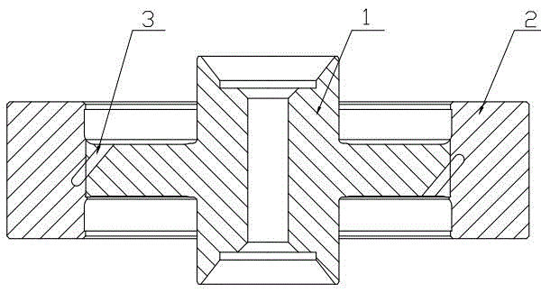 Combined type vertical roller ring