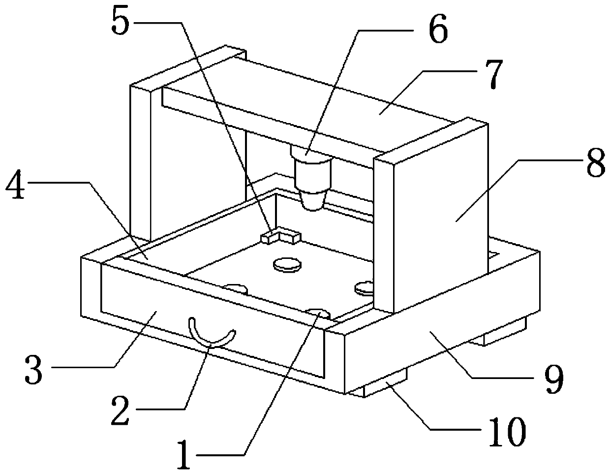 Strength detection device for glass processing