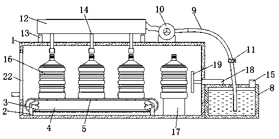 Barreled water equipment capable of automatically controlling quantity