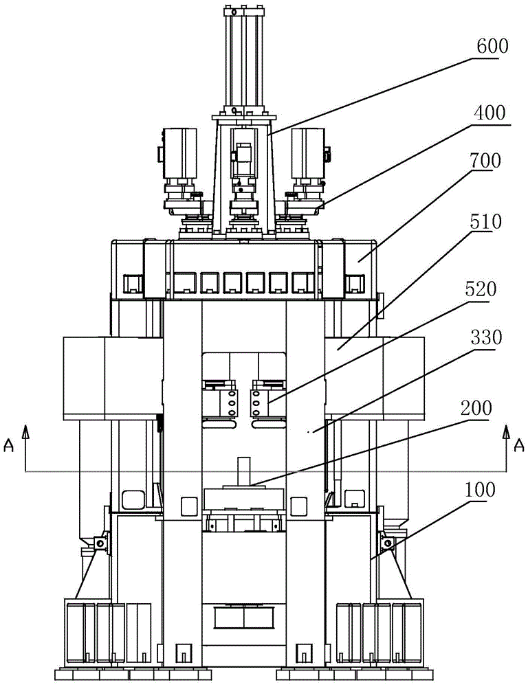 Vertical spinning machine