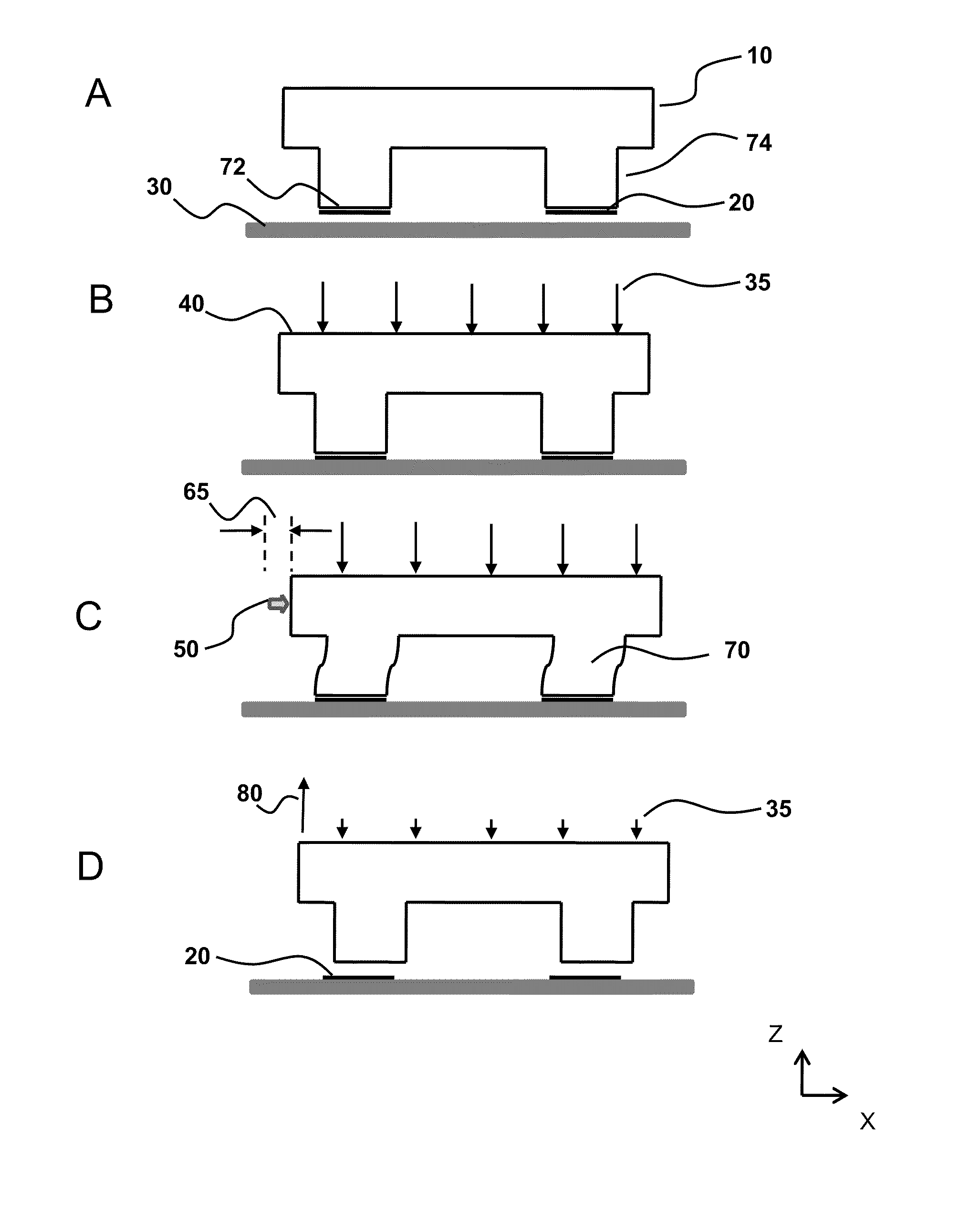 Printing semiconductor elements by shear-assisted elastomeric stamp transfer