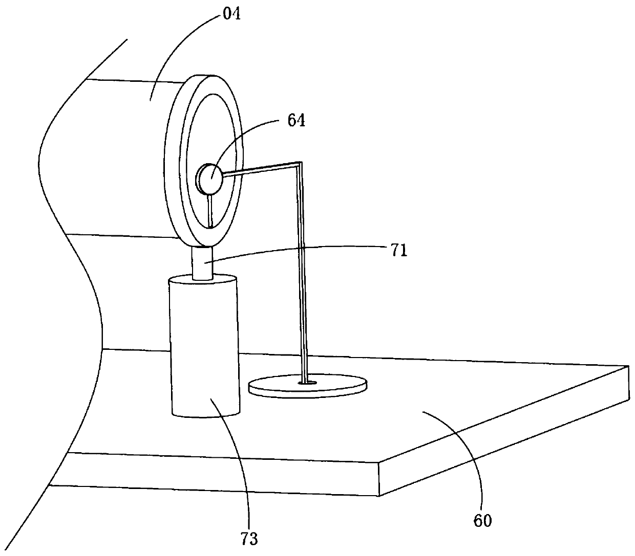 High-purity copper rotating target welding end head semi-automatic straightening method