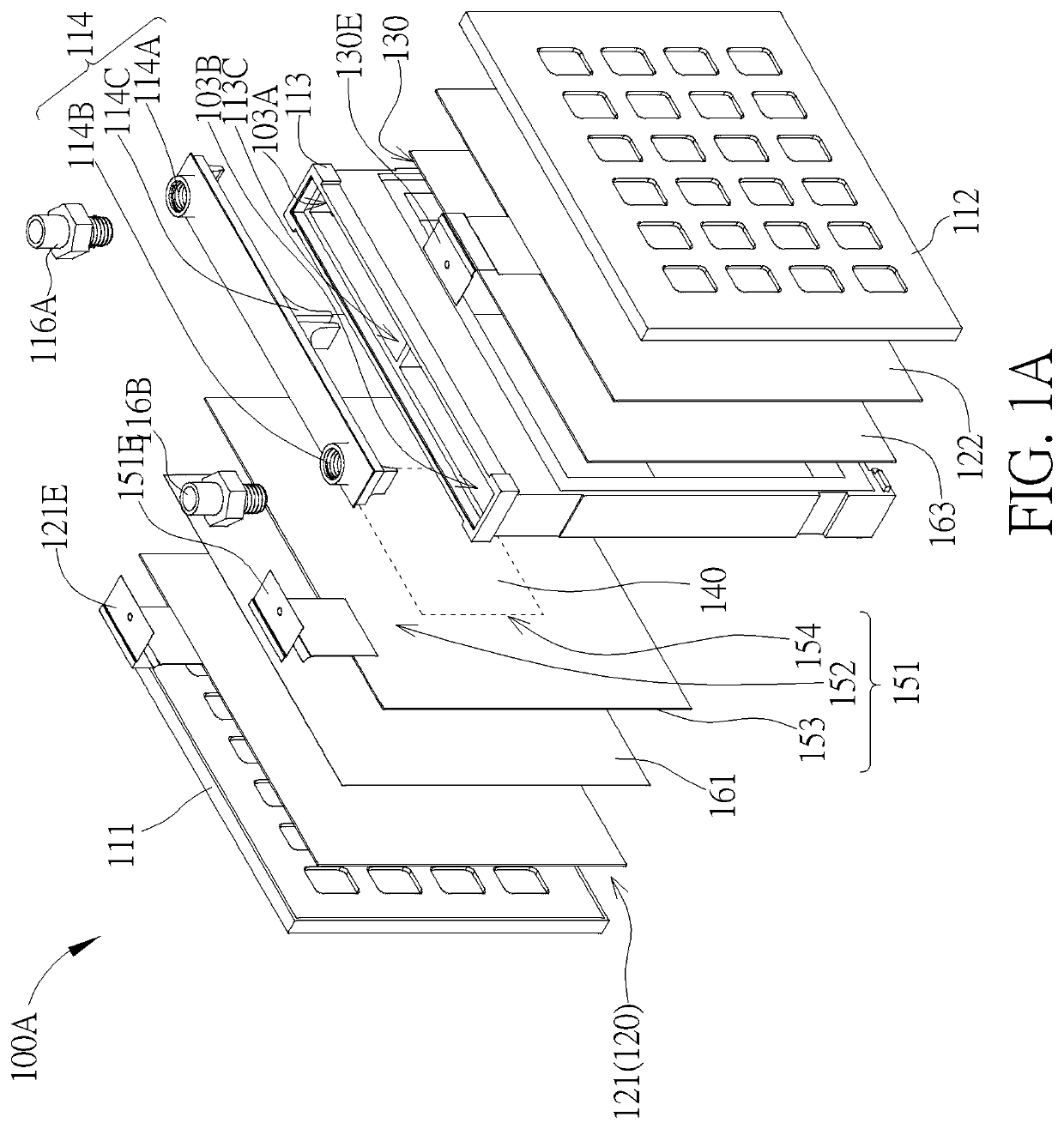 Fuel cell with multiple electric connectors