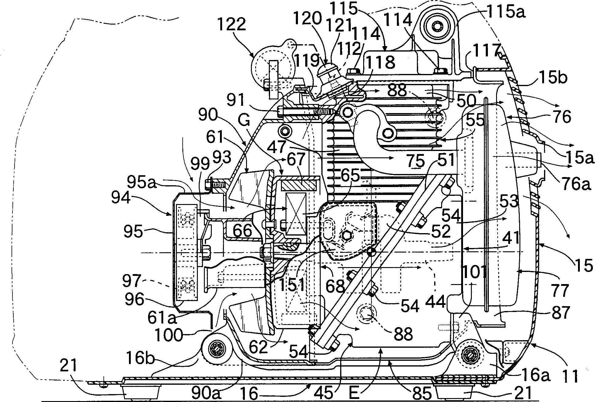 Lubricating structure for OHC engine